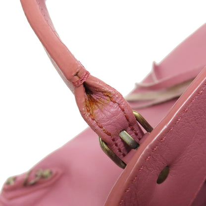 BALENCIAGA 305572 Paper Bag Mini 2WAY Handbag Calf Ladies [Used]