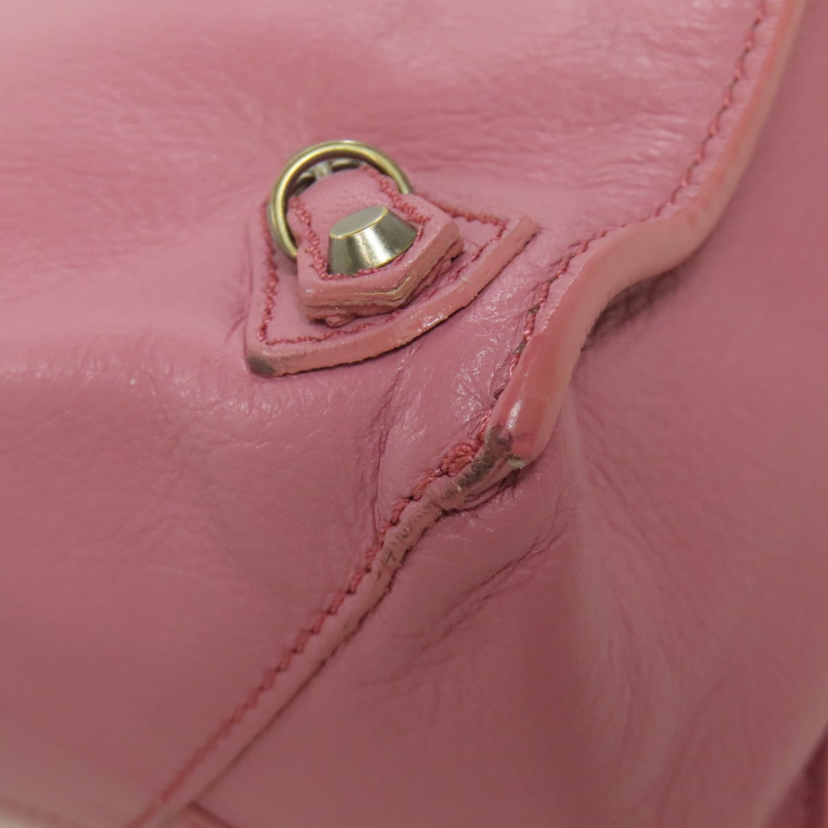 BALENCIAGA 305572 Paper Bag Mini 2WAY Handbag Calf Ladies [Used]