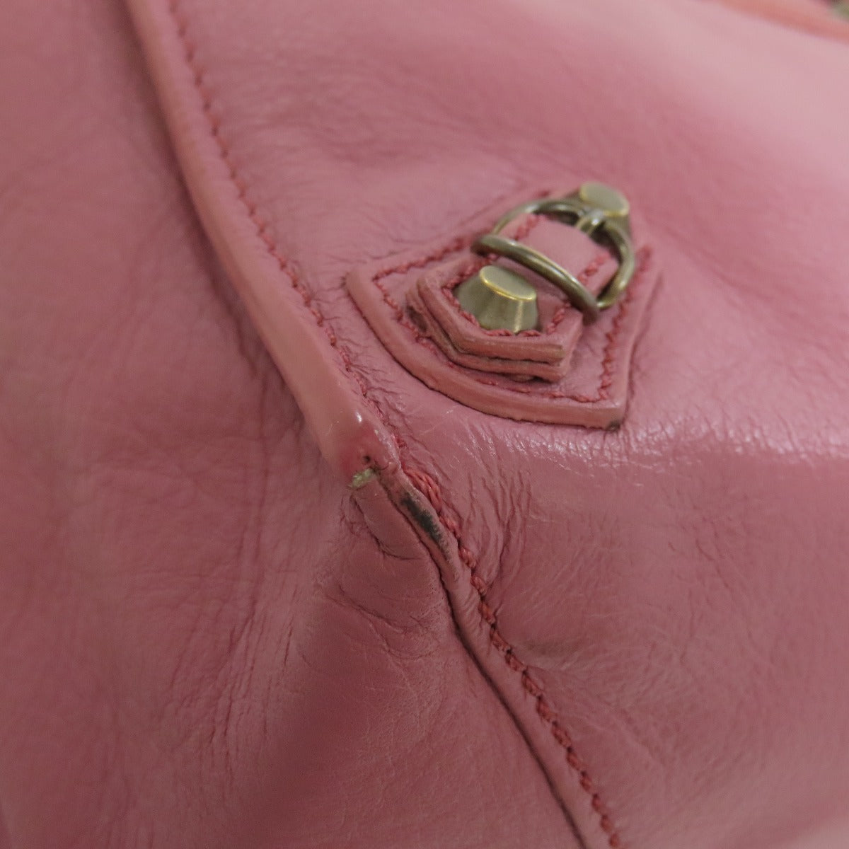 BALENCIAGA 305572 Paper Bag Mini 2WAY Handbag Calf Ladies [Used]