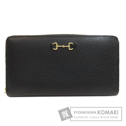 GUCCI 700484 Zip Around Horsebit Long wallet (with coin pocket) Leather Ladies [Used]