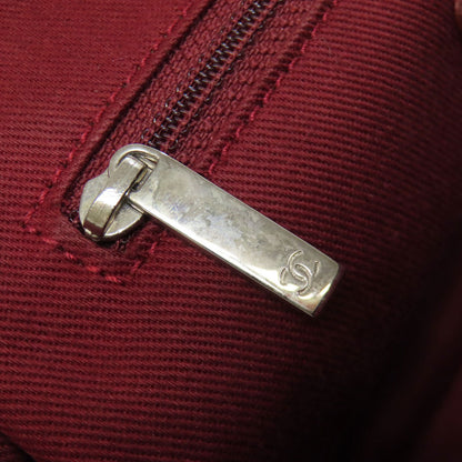 CHANEL Matelasse SilverHardware Tote Bag Grained Calfskin Skin Ladies [Used]