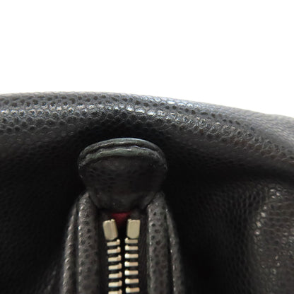 CHANEL Matelasse SilverHardware Tote Bag Grained Calfskin Skin Ladies [Used]