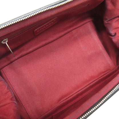 CHANEL Matelasse SilverHardware Tote Bag Grained Calfskin Skin Ladies [Used]