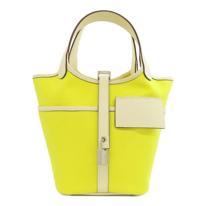 HERMES Picotin Lock Cargo PM SilverHardware Handbag Canvas Ladies [Used]