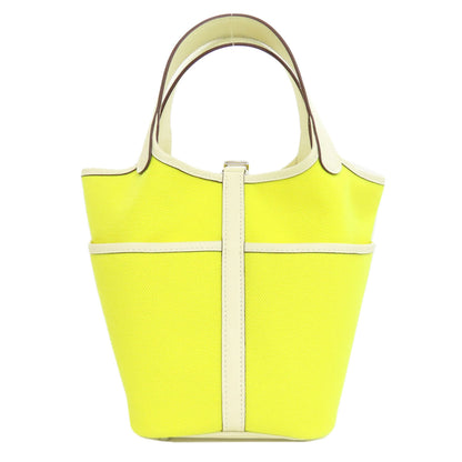 HERMES Picotin Lock Cargo PM SilverHardware Handbag Canvas Ladies [Used]