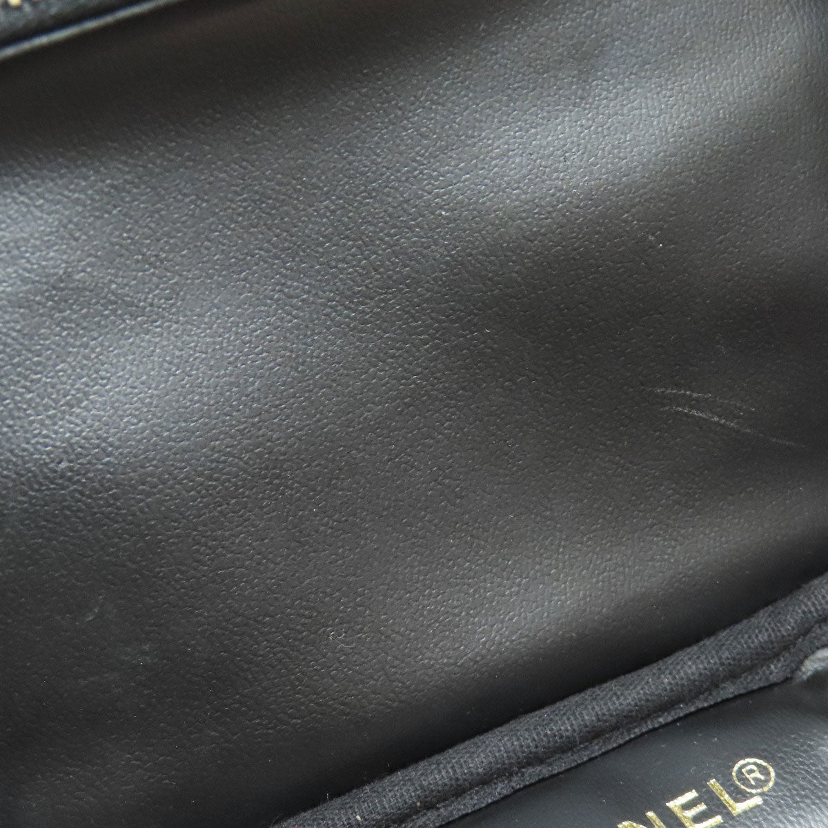 CHANEL Vanity GoldHardware Tote Bag Grained Calfskin Skin Ladies [Used]