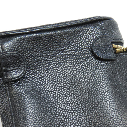 CHANEL Vanity GoldHardware Tote Bag Grained Calfskin Skin Ladies [Used]