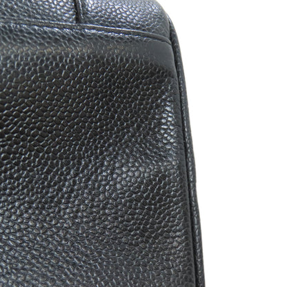 CHANEL Vanity GoldHardware Tote Bag Grained Calfskin Skin Ladies [Used]