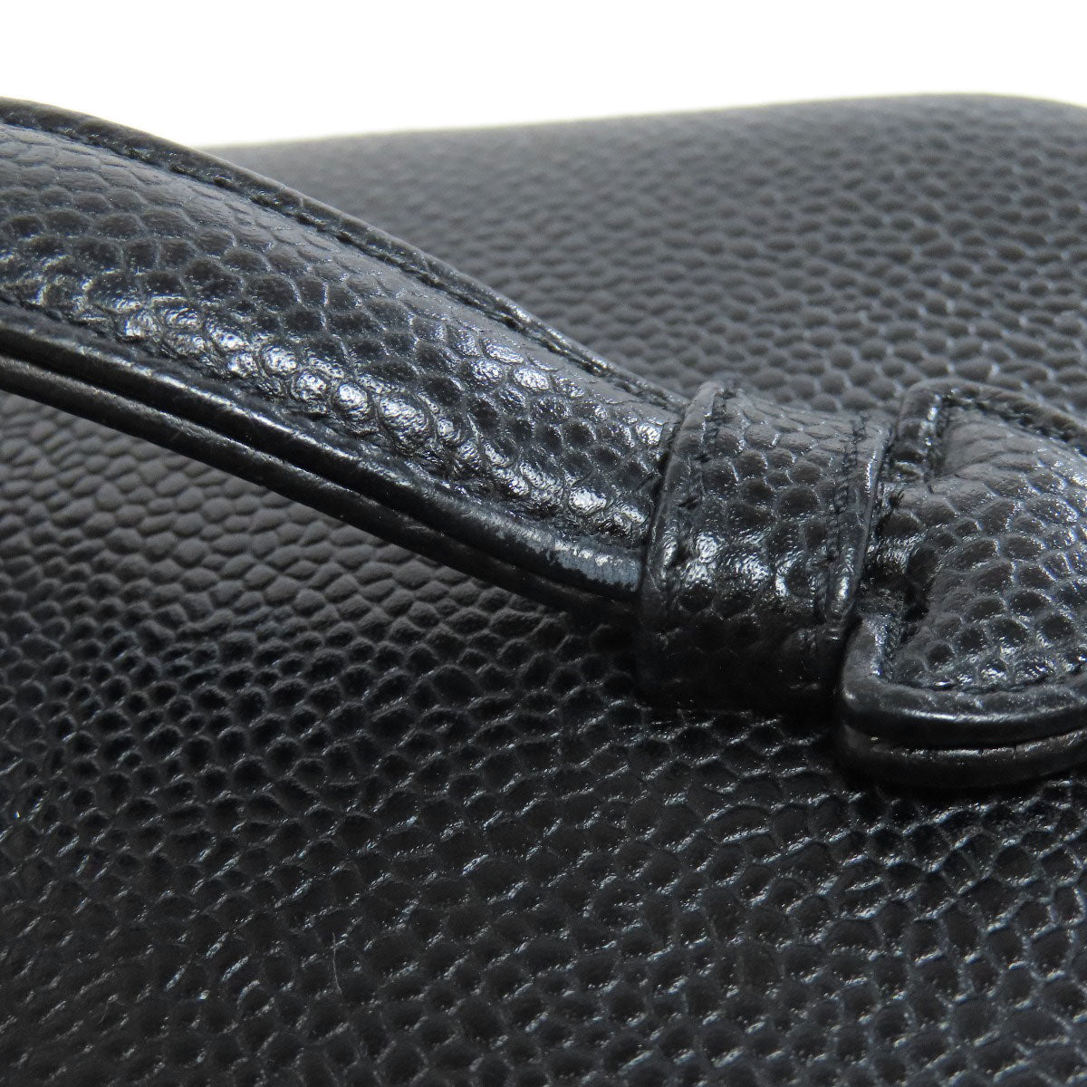 CHANEL Vanity GoldHardware Tote Bag Grained Calfskin Skin Ladies [Used]