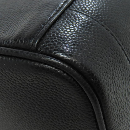 CHANEL Vanity GoldHardware Tote Bag Grained Calfskin Skin Ladies [Used]