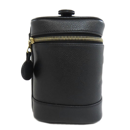 CHANEL Vanity GoldHardware Tote Bag Grained Calfskin Skin Ladies [Used]