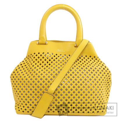BALLY Punching 2WAY Handbag Leather Ladies [Used]