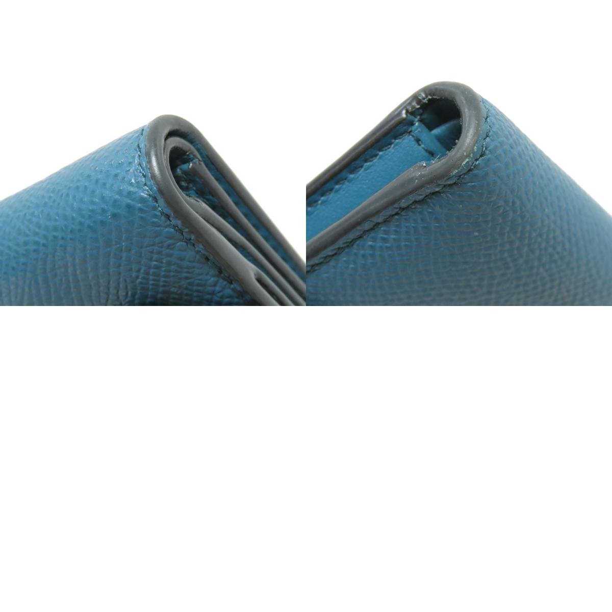 CHRISTIAN DIOR Saddle Lotus wallet Bifold Wallet with Coin Pocket Calf Ladies [Used]