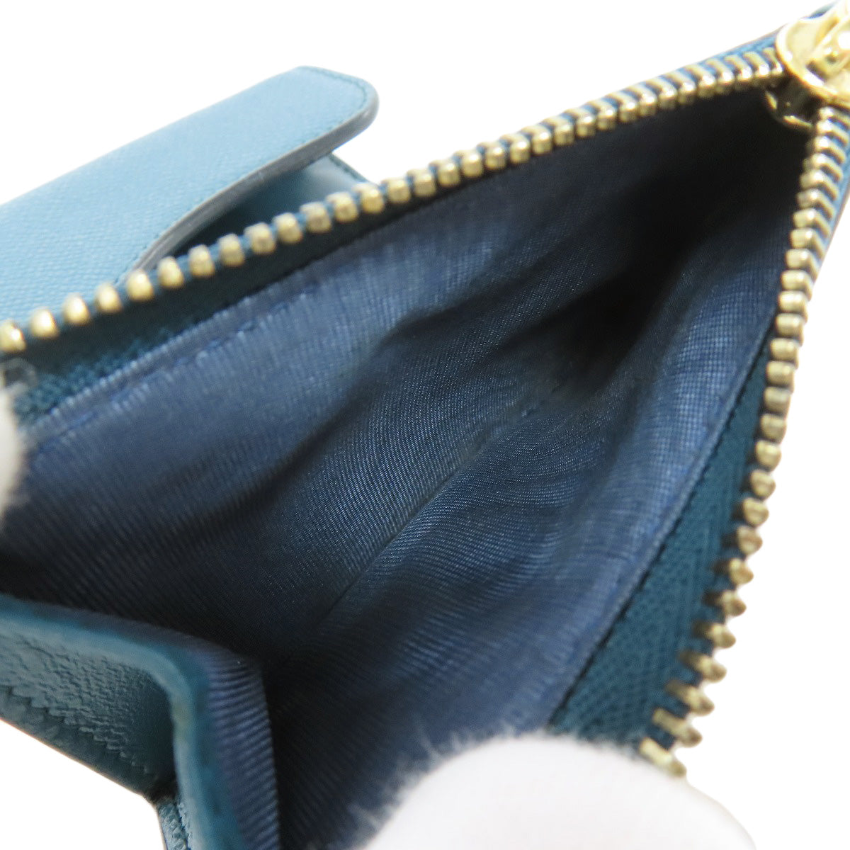 CHRISTIAN DIOR Saddle Lotus wallet Bifold Wallet with Coin Pocket Calf Ladies [Used]