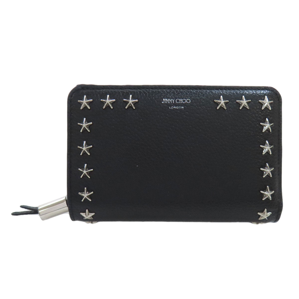 Jimmy Choo   Star motif studs Bifold Wallet with Coin Pocket  Leather Ladies [Used]