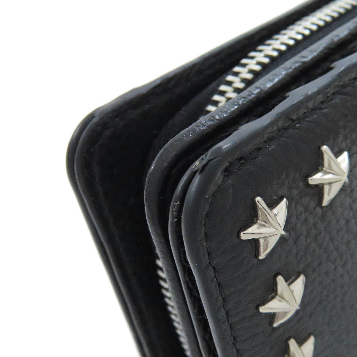 Jimmy Choo   Star motif studs Bifold Wallet with Coin Pocket  Leather Ladies [Used]