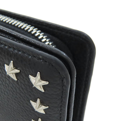 Jimmy Choo   Star motif studs Bifold Wallet with Coin Pocket  Leather Ladies [Used]