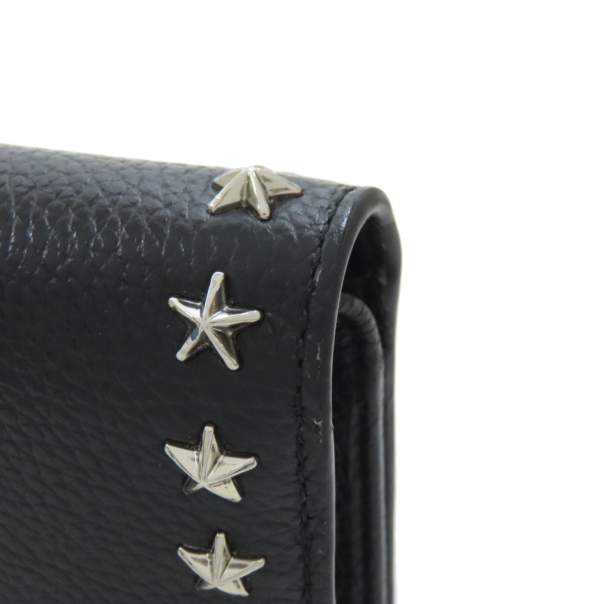 Jimmy Choo   Star motif studs Bifold Wallet with Coin Pocket  Leather Ladies [Used]