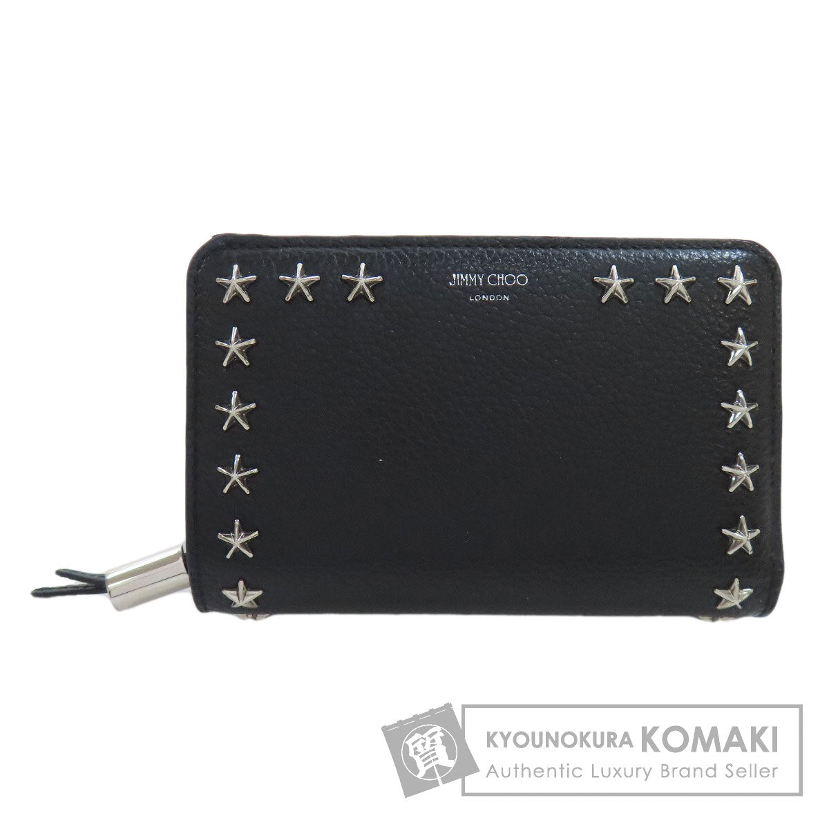Jimmy Choo   Star motif studs Bifold Wallet with Coin Pocket  Leather Ladies [Used]