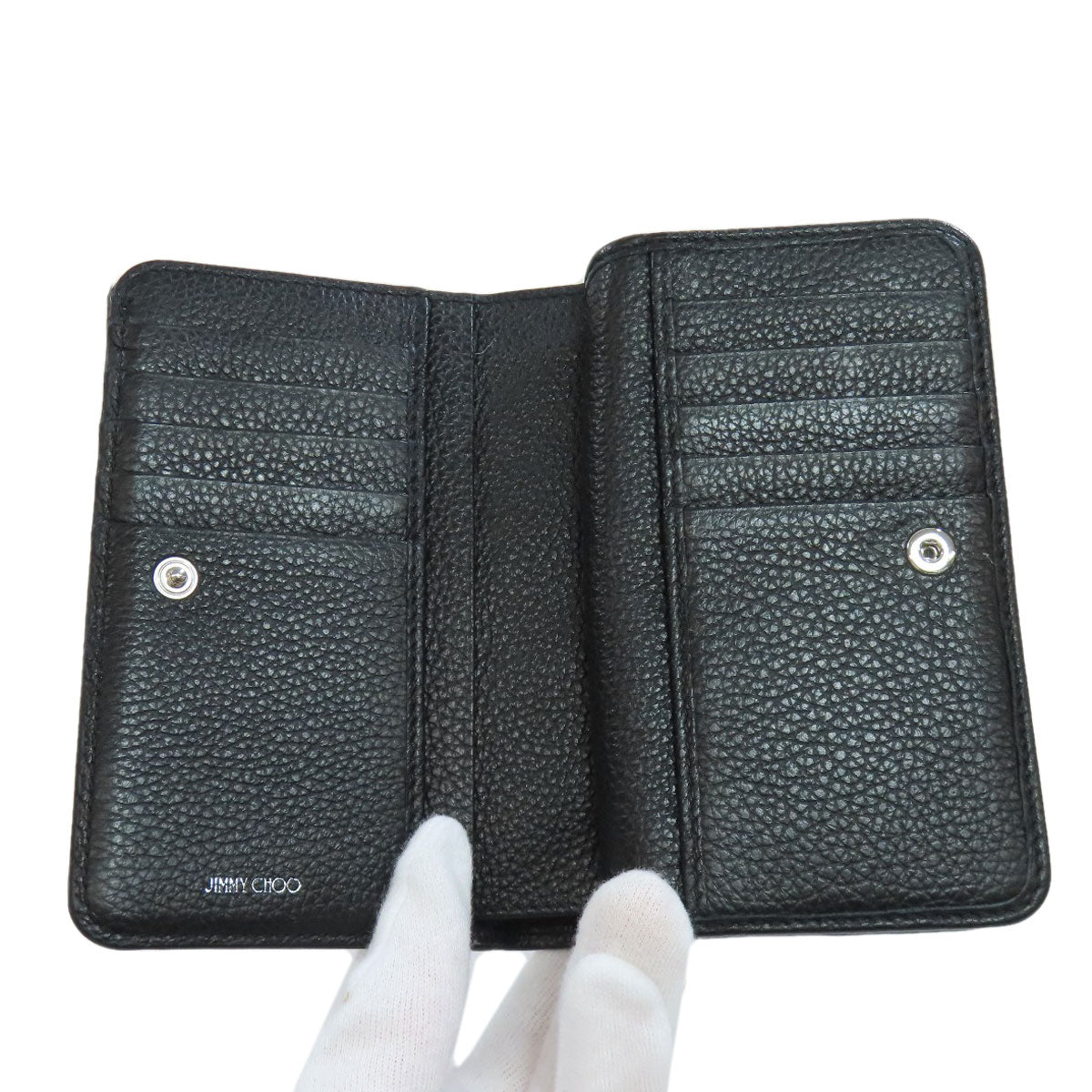 Jimmy Choo   Star motif studs Bifold Wallet with Coin Pocket  Leather Ladies [Used]