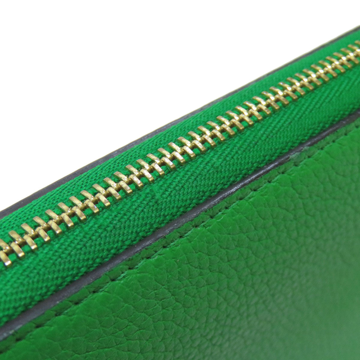 CELINE logo Long wallet (with coin pocket) Leather Ladies [Used]