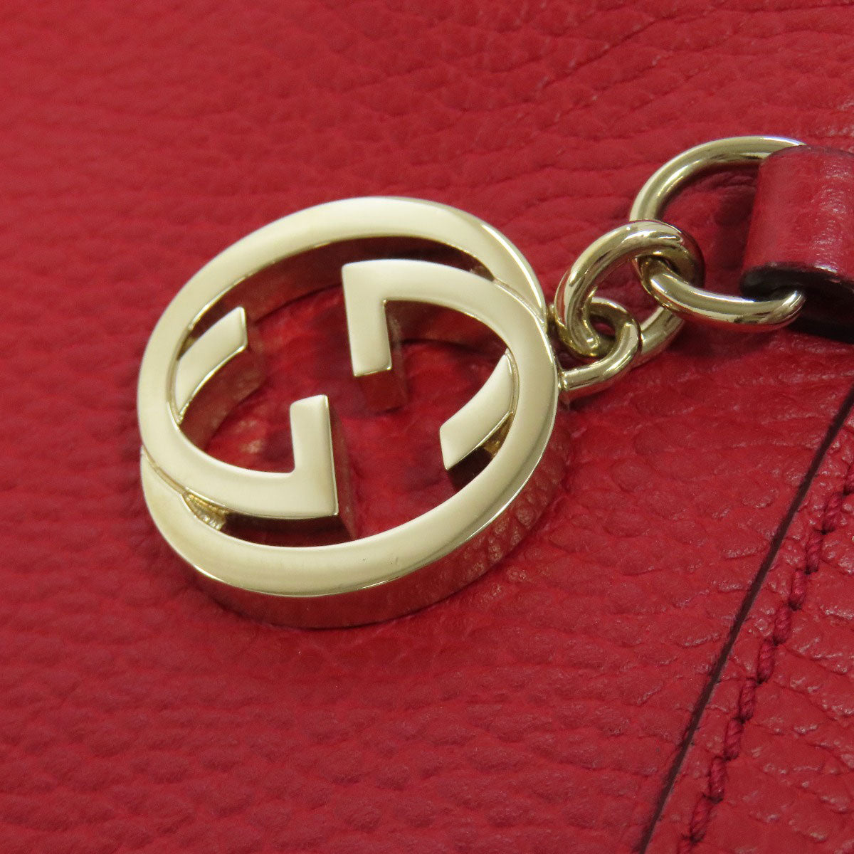 GUCCI 449711 Interlocking G outlet Handbag Leather Ladies [Used]