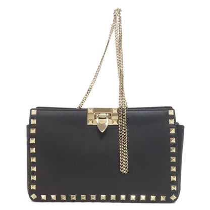 VALENTINO Studs Shoulder Bag Leather Ladies [Used]