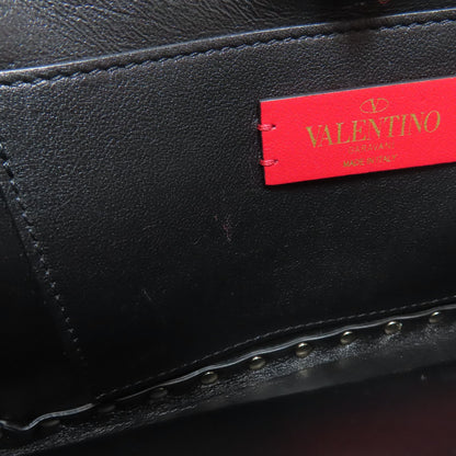 VALENTINO Studs Shoulder Bag Leather Ladies [Used]
