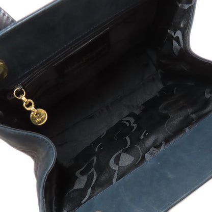 Salvatore Ferragamo Vala Ribbon 2WAY Handbag Suede Ladies [Used]