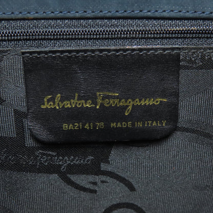 Salvatore Ferragamo Vala Ribbon 2WAY Handbag Suede Ladies [Used]