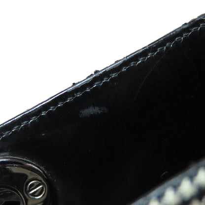 CHRISTIAN DIOR Lady Dior houndstooth pattern Tote Bag Canvas Ladies [Used]