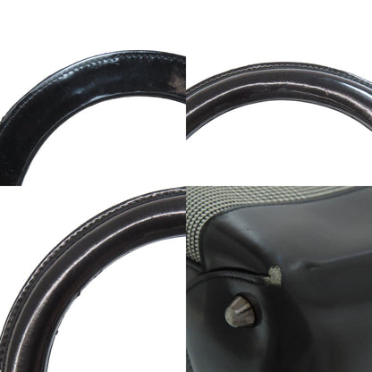 CHRISTIAN DIOR Lady Dior houndstooth pattern Tote Bag Canvas Ladies [Used]