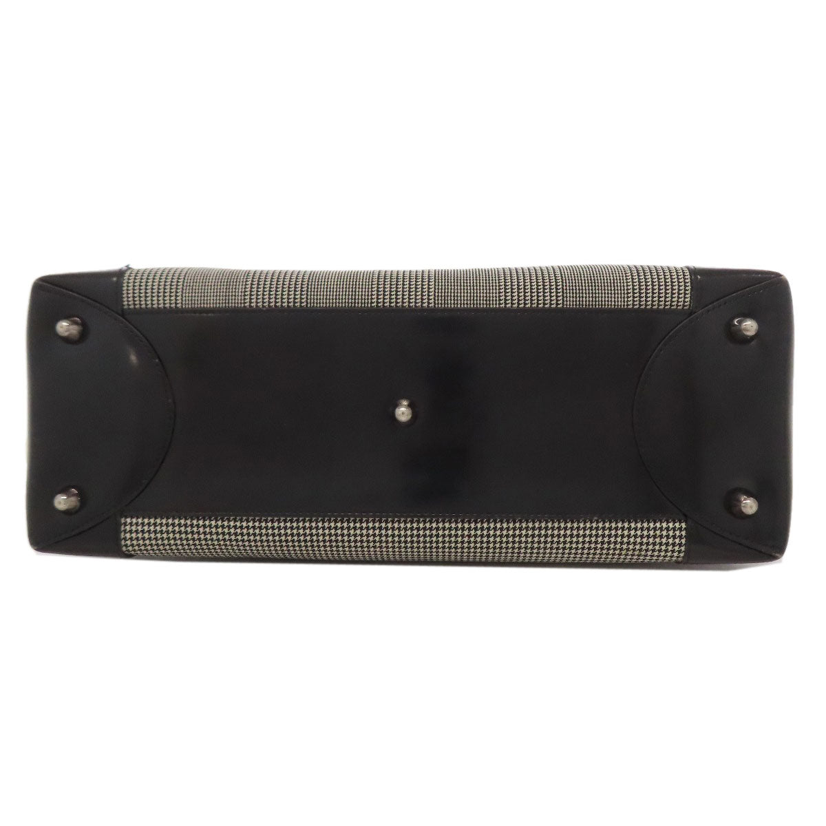 CHRISTIAN DIOR Lady Dior houndstooth pattern Tote Bag Canvas Ladies [Used]