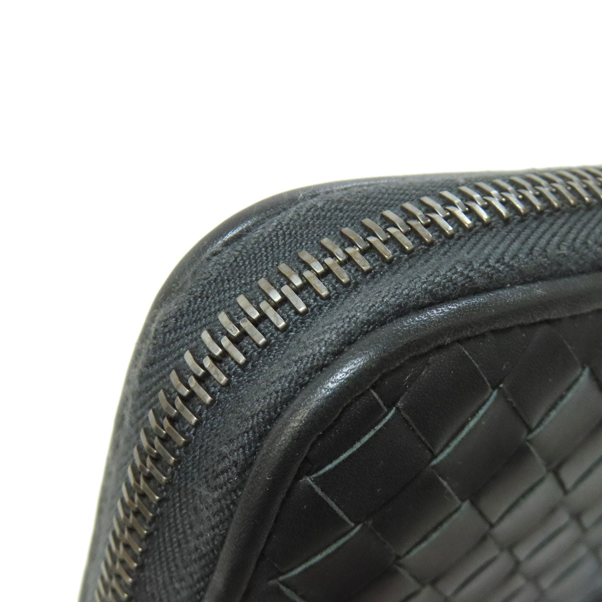 BOTTEGA VENETA Intrecciato Long wallet (with coin pocket) Leather Ladies [Used]