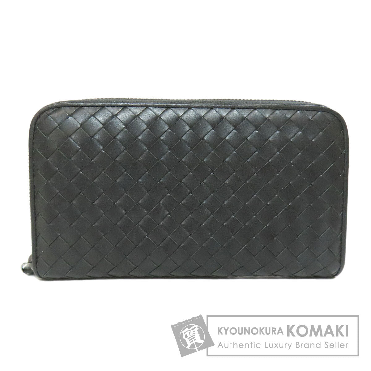 BOTTEGA VENETA Intrecciato Long wallet (with coin pocket) Leather Ladies [Used]