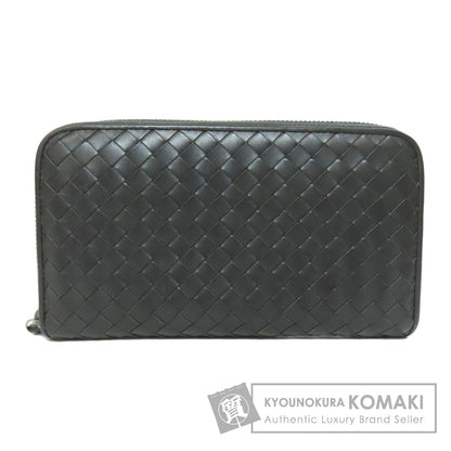 BOTTEGA VENETA Intrecciato Long wallet (with coin pocket) Leather Ladies [Used]