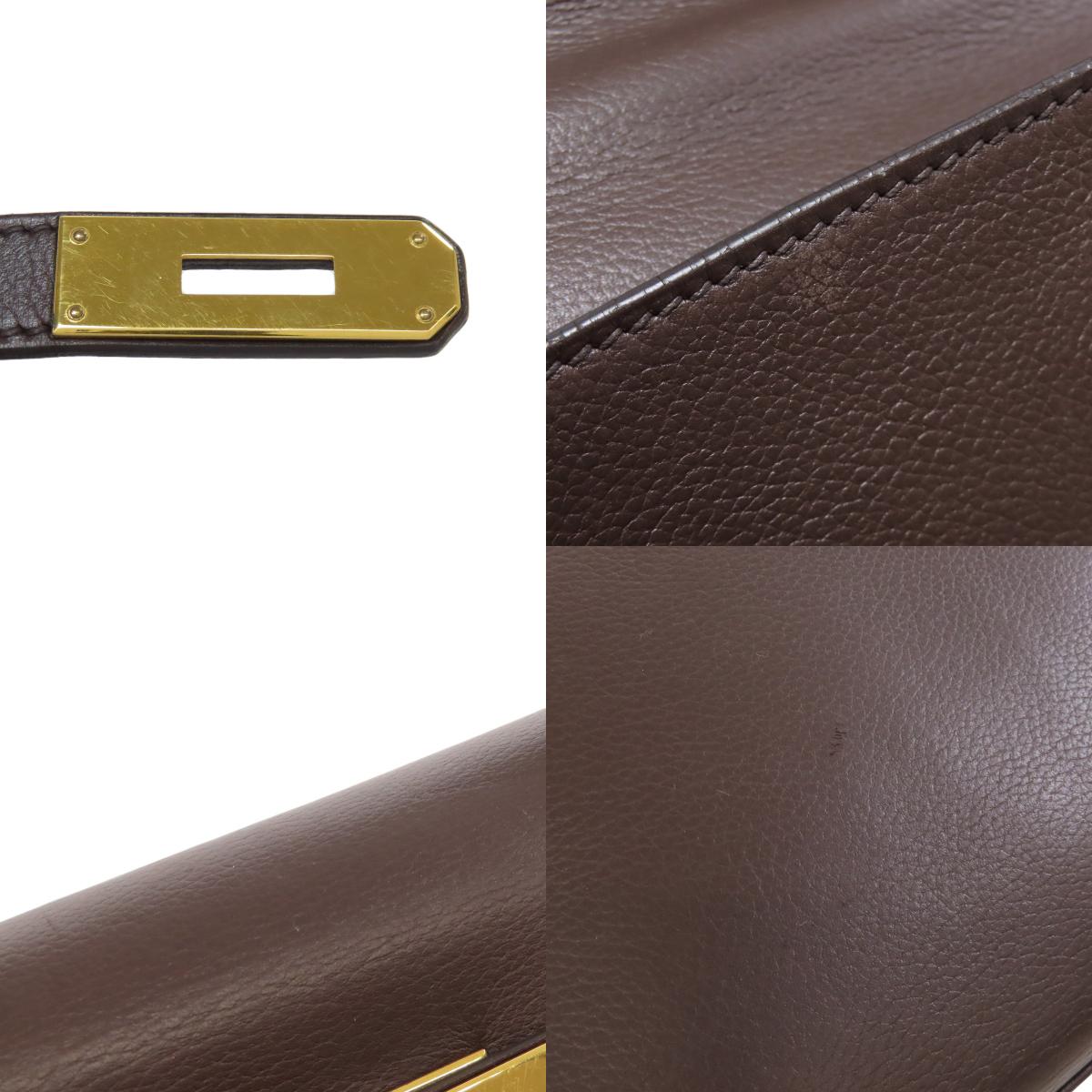 HERMES Kelly 28 Inner stitch GoldHardware Handbag Leather Ladies [Used]