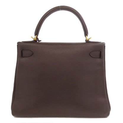 HERMES Kelly 28 Inner stitch GoldHardware Handbag Leather Ladies [Used]