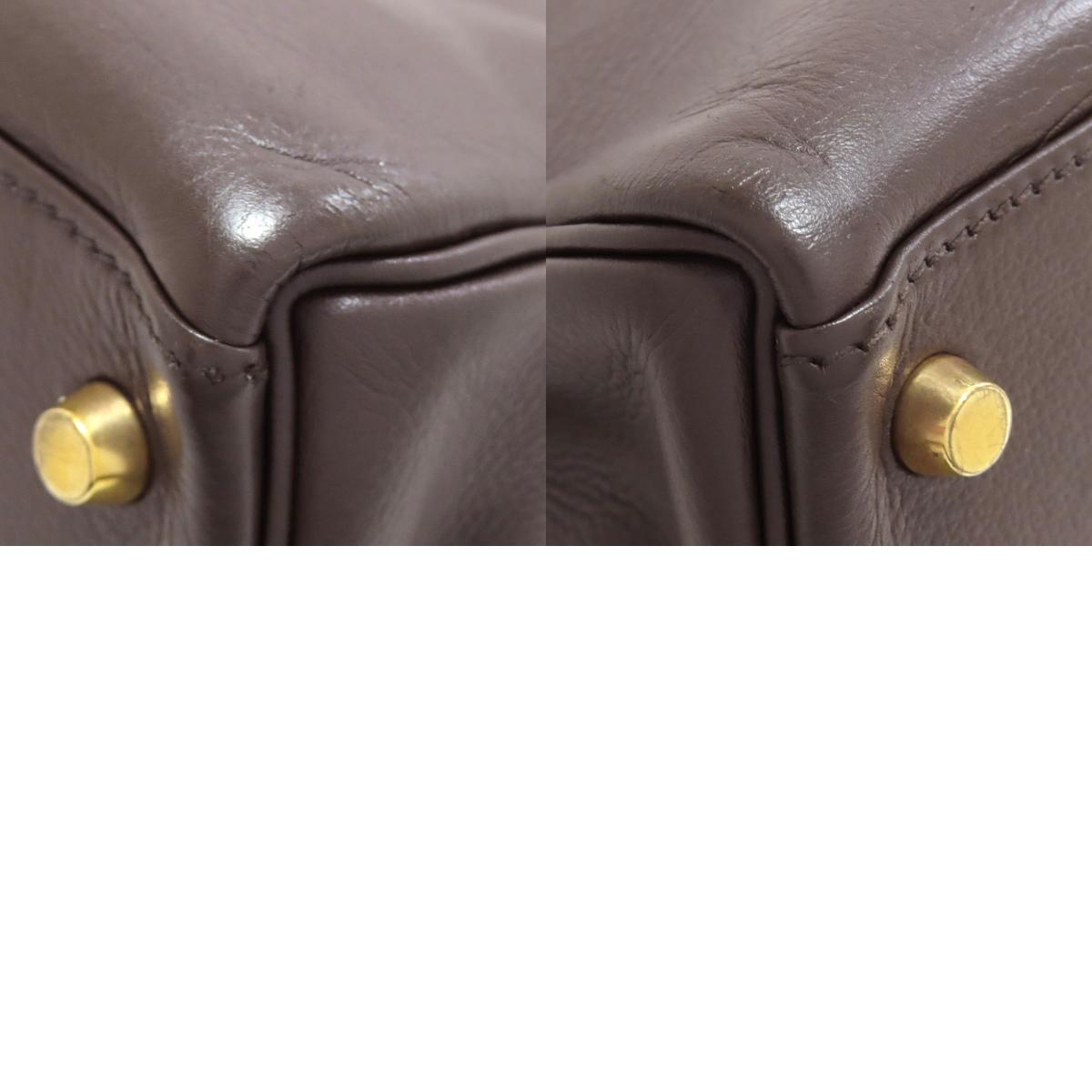 HERMES Kelly 28 Inner stitch GoldHardware Handbag Leather Ladies [Used]