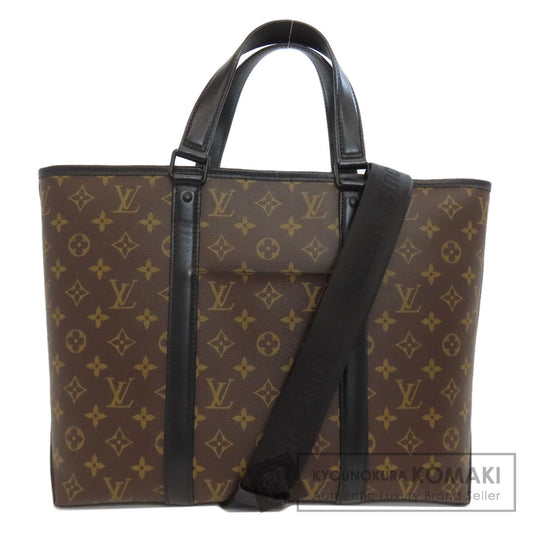 LOUIS VUITTON M45734 Weekend PM Tote Bag Monogram Macassar Ladies [Used]