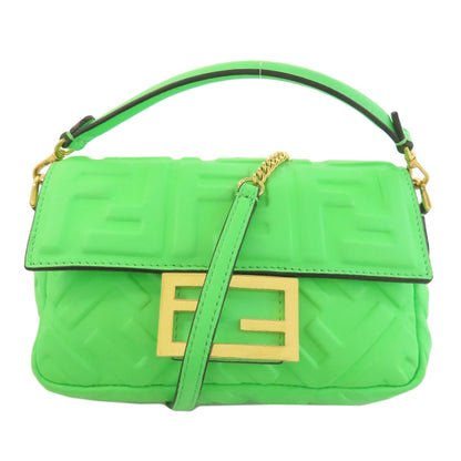 FENDI Zucca pattern 2WAY Handbag Calf Ladies [Used]