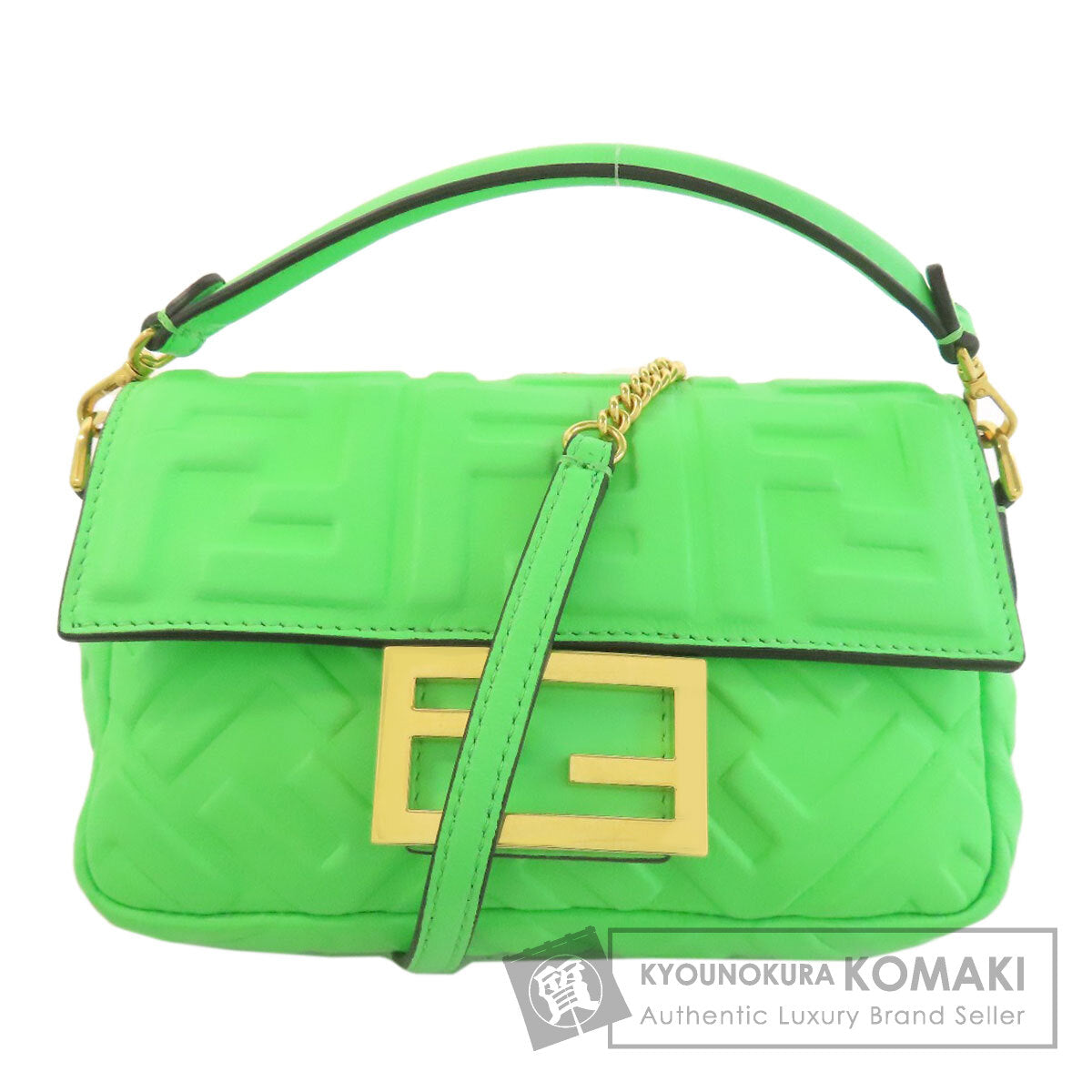 FENDI Zucca pattern 2WAY Handbag Calf Ladies [Used]
