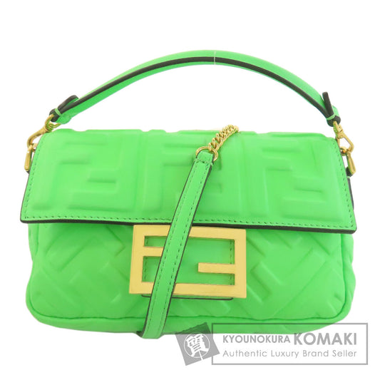 FENDI Zucca pattern 2WAY Handbag Calf Ladies [Used]