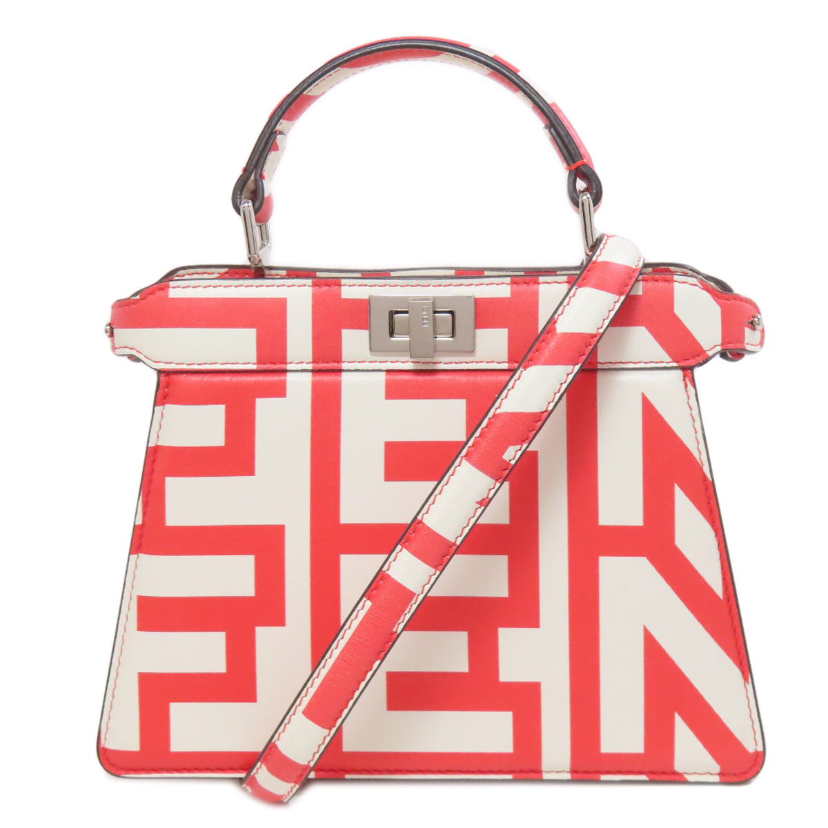 FENDI Marc Jacobs collaboration Peekaboo I See You 2WAY Handbag Calf Ladies [Used]