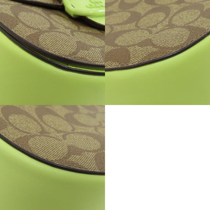 COACH CJ615 Morgan Saddlebag Signature Shoulder Bag PVC Ladies [Used]