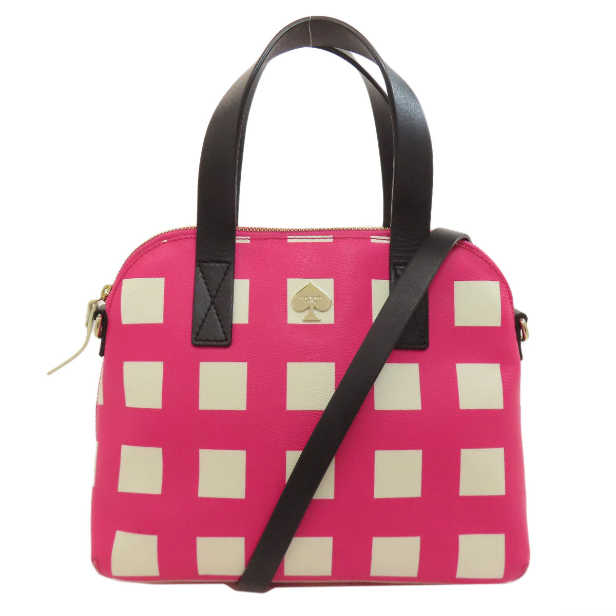 kate spade Checkpattern 2WAY Tote Bag PVC Ladies [Used]