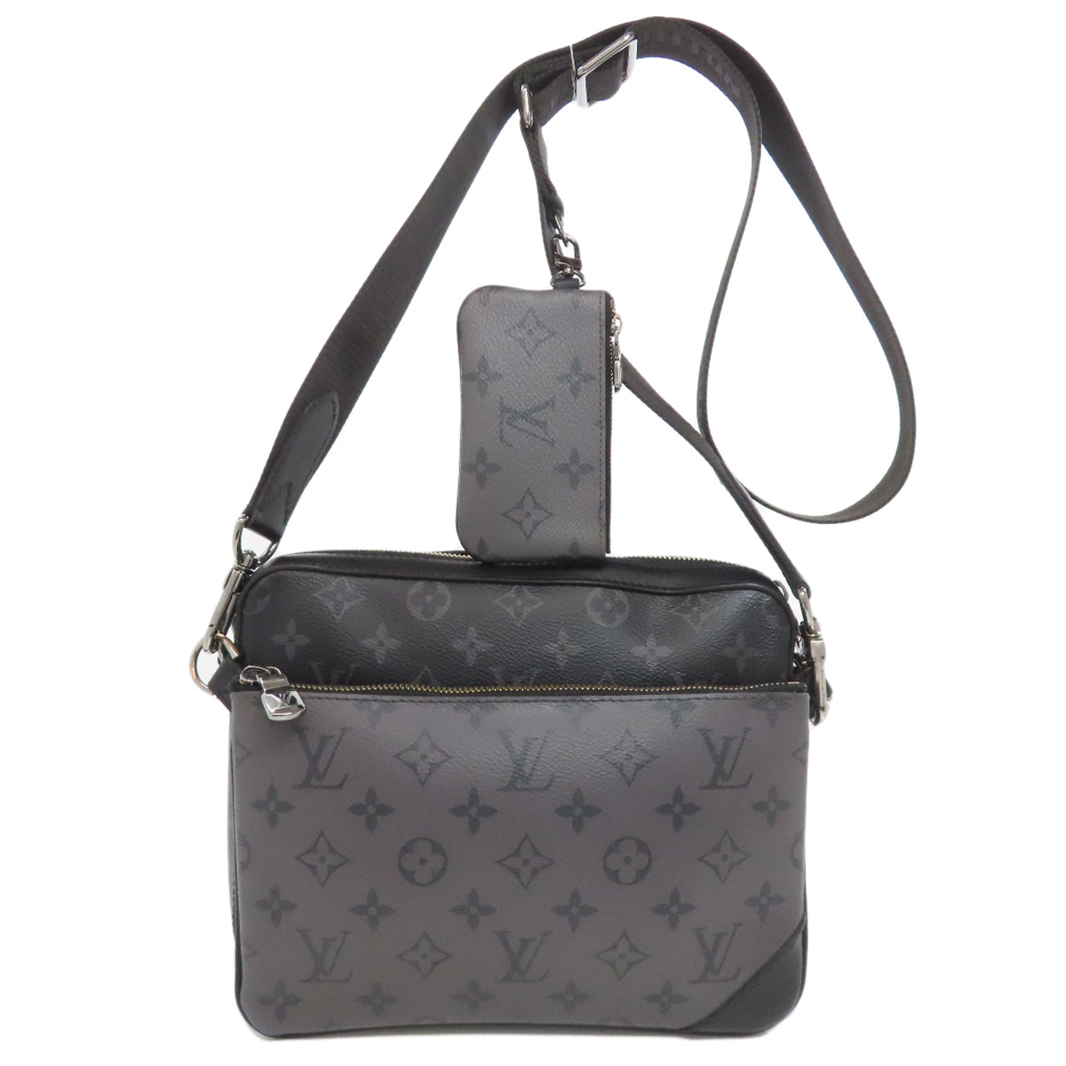 LOUIS VUITTON M69443 Trio Messenger Shoulder Bag Monogram Eclipse Ladies [Used]