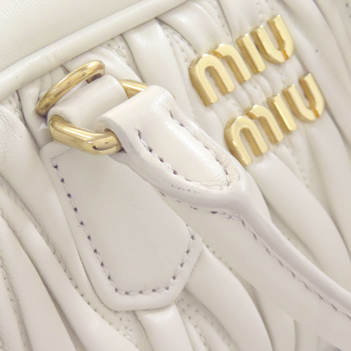 MIUMIU   Arcadi Matelasse 2WAY Handbag  Calf Ladies [Used]