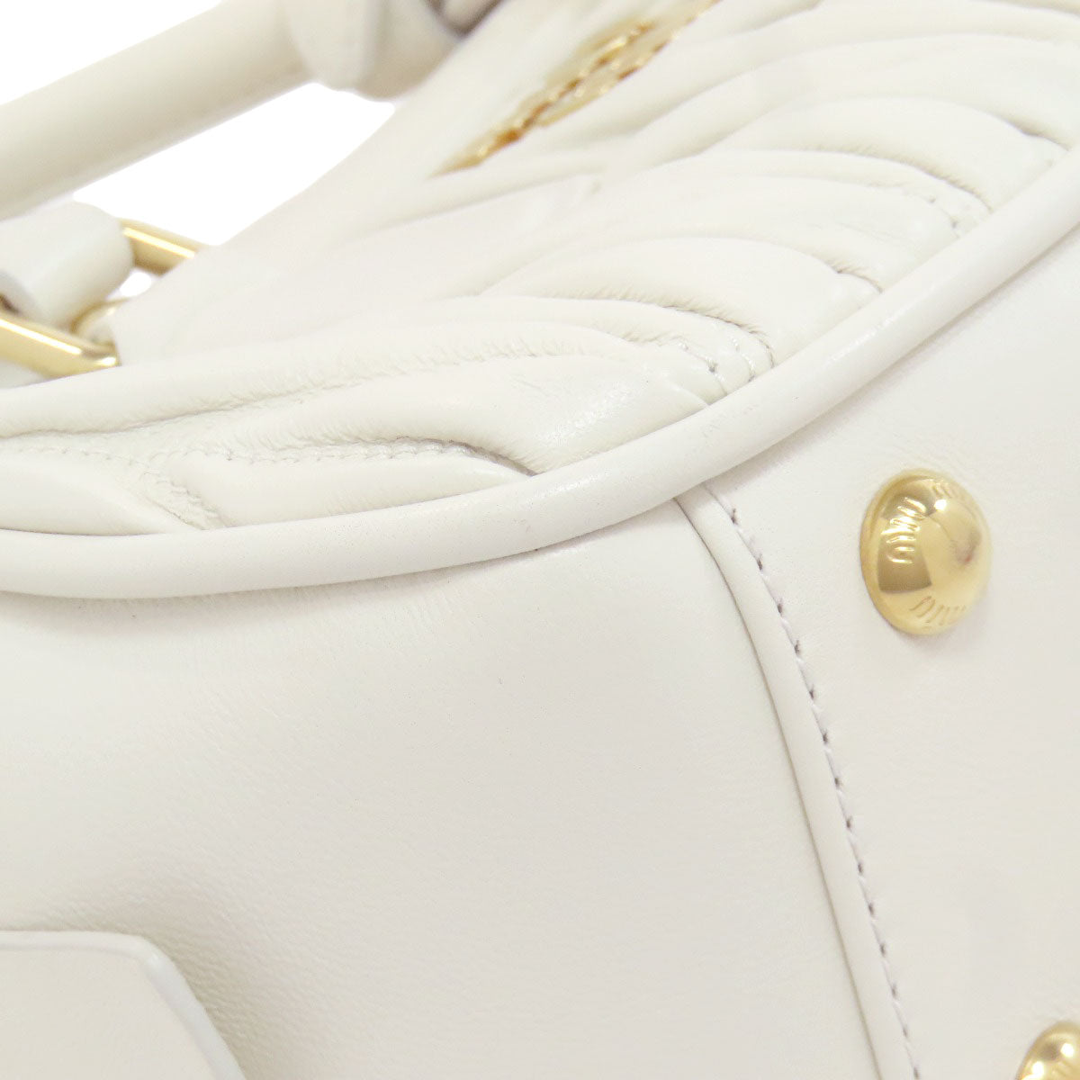 MIUMIU   Arcadi Matelasse 2WAY Handbag  Calf Ladies [Used]