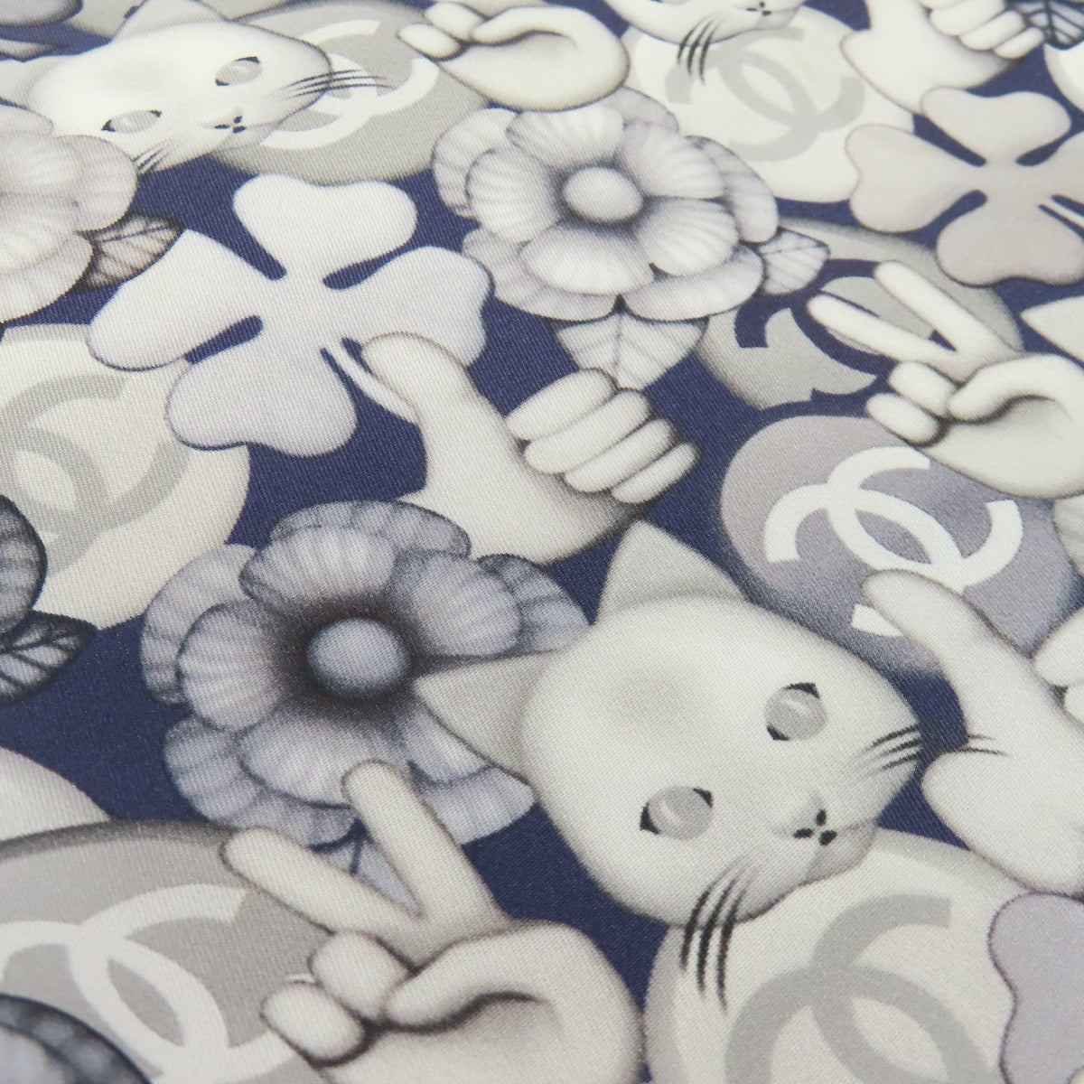 CHANEL Cat motif Tote Bag Nylon Ladies [Used]